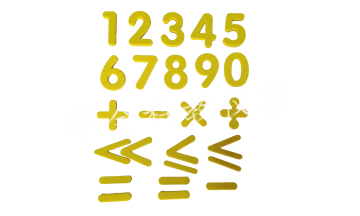 数字、运算符号贴片